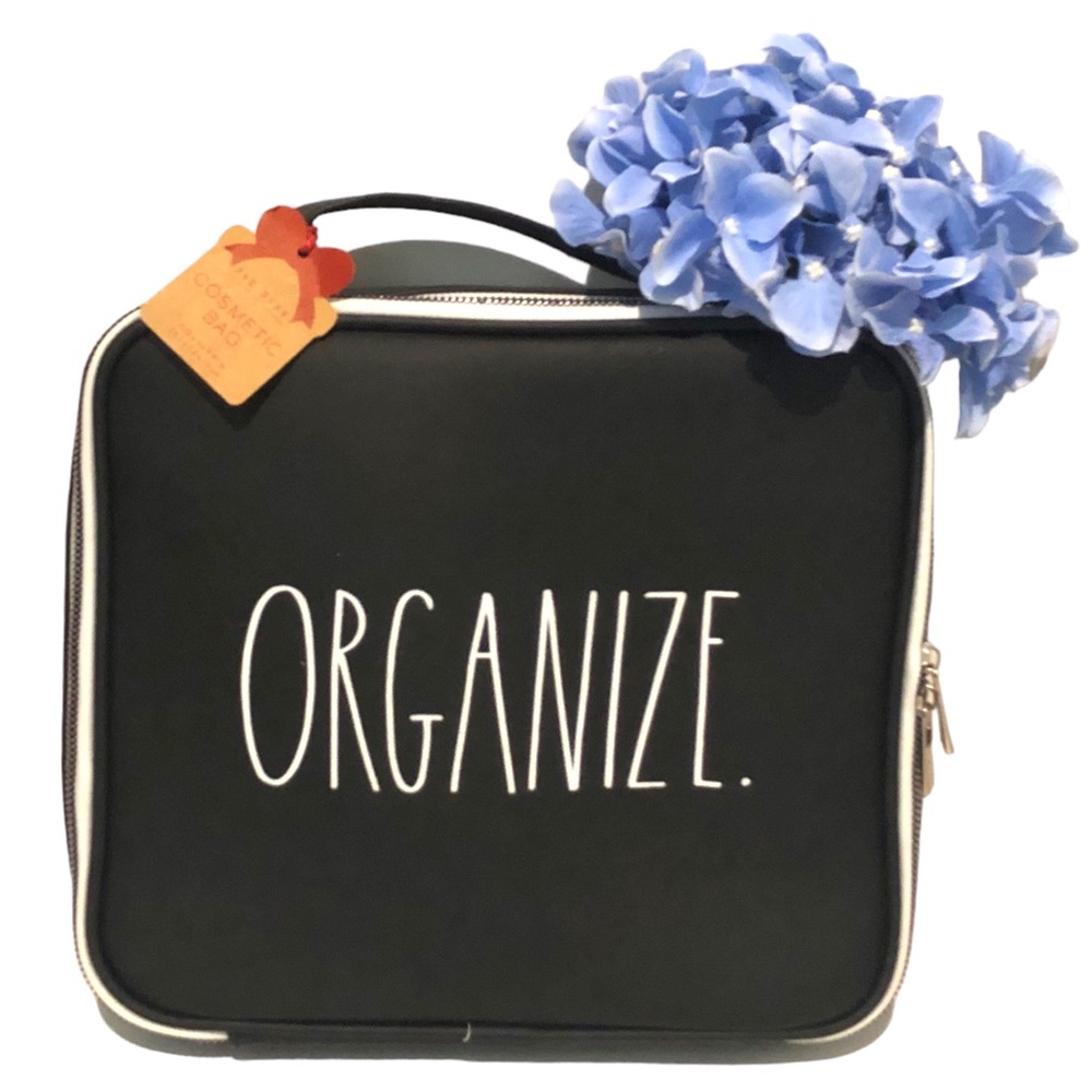 RARE!! 🆕Rae Dunn | “ORGANIZE.” Cosmetic Bag, Large, Black